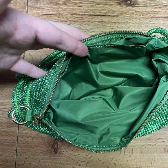 Green rhinestone handbag - Picture 5 of 7